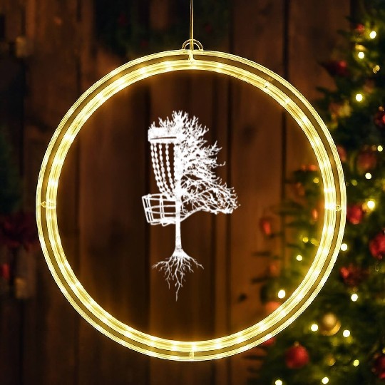 Ultimate Frisbee Importanter Disc Golf Ultimate LED Christmas Window Lights