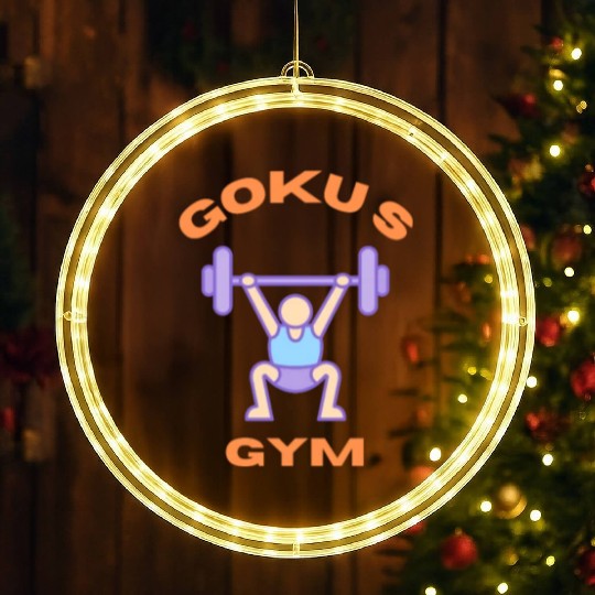 Goku S Gym LED Christmas Window Lights