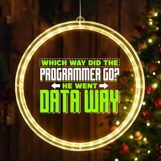 Which way did the programmer go? He went data way LED Christmas Window Lights