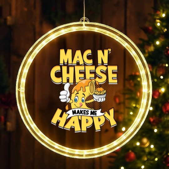 Mac N' Cheese Taster Pasta Food Macaroni LED Christmas Window Lights