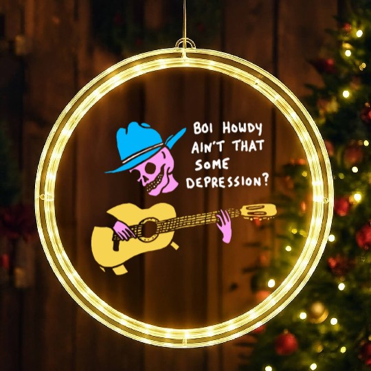 Boi Howdy Ain't That Some Depression? Apparel LED Christmas Window Lights
