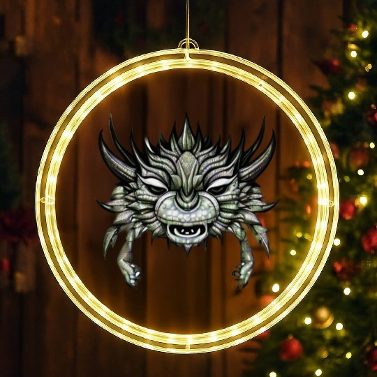 crab dragon green LED Christmas Window Lights