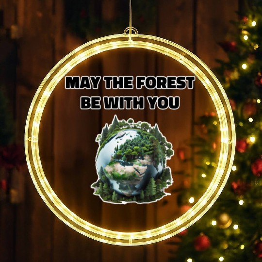 May the Forest Be With You LED Christmas Window Lights