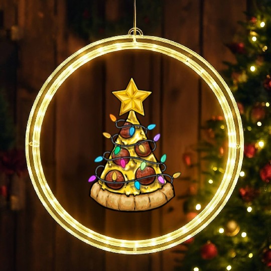Christmas Pizza Christmas Light LED Christmas Window Lights