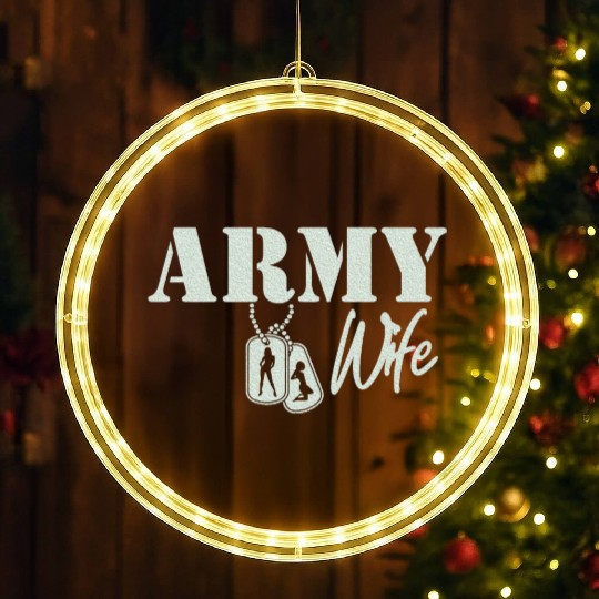 Soldier | Army Wife LED Christmas Window Lights | Army Wife LED Christmas Window Lights