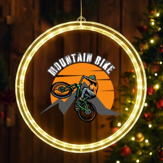 mountain,motorcycle,trail bike LED Christmas Window Lights