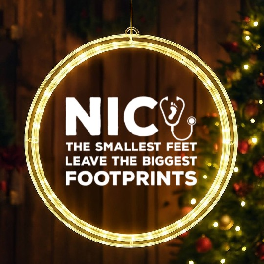 Cute NICU Nurse Saying LED Christmas Window Lights