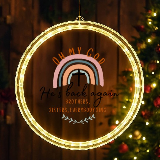 Oh My God, He's Back Again LED Christmas Window Lights