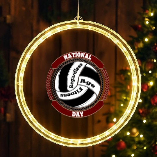 National Volleyball Day - Age, Fitness, Regardless LED Christmas Window Lights