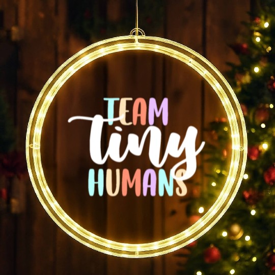 Nursing ICU Neonatal Team Tiny Humans NICU Nurse LED Christmas Window Lights