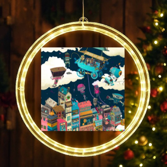 Paradise Cartoon Imagination Dream City LED Christmas Window Lights