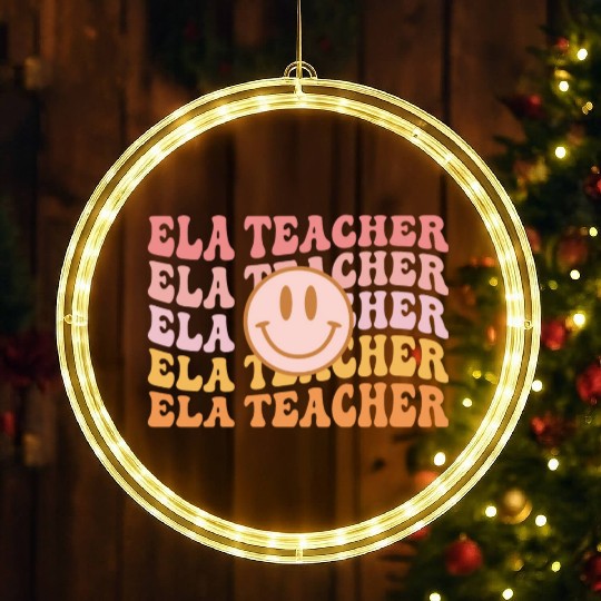 English Language Arts ELA Teacher Appreciation LED Christmas Window Lights