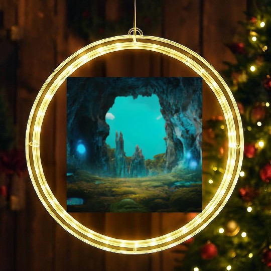 Bioluminescent Underground Landscapes LED Christmas Window Lights