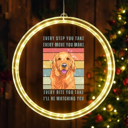 Every Bite You Take - Labrador LED Christmas Window Lights
