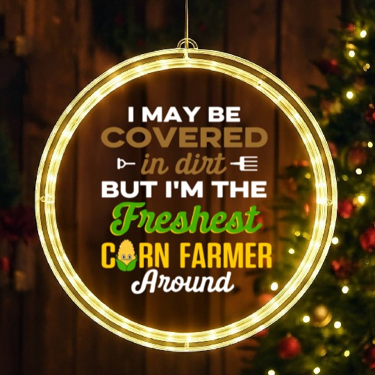 Corn Agriculture Crops Farming Farmer LED Christmas Window Lights