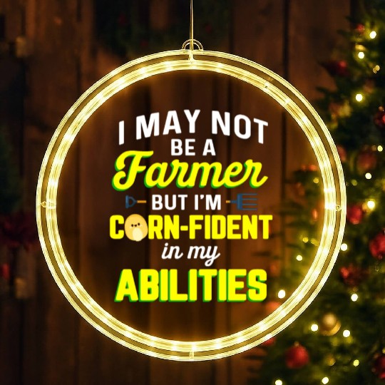 Corn Agriculture Crops Farming Farmer LED Christmas Window Lights