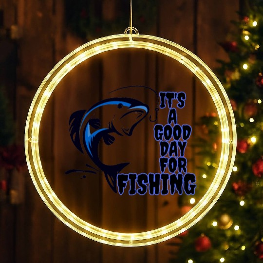 Fishing time LED Christmas Window Lights