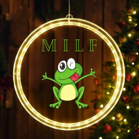 My Friends Frogs Man I Love Frogs LED Christmas Window Lights