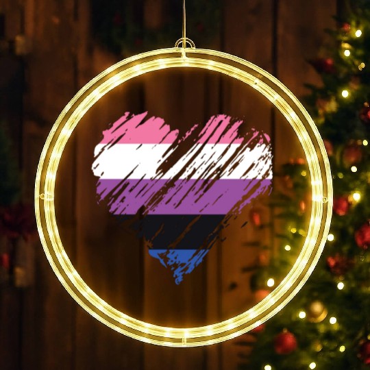 Pride LGBTQ. Statement LED Christmas Window Lights