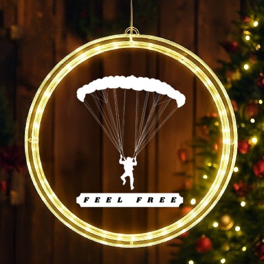 Feel free parachute, Cross Country Pilots LED Christmas Window Lights