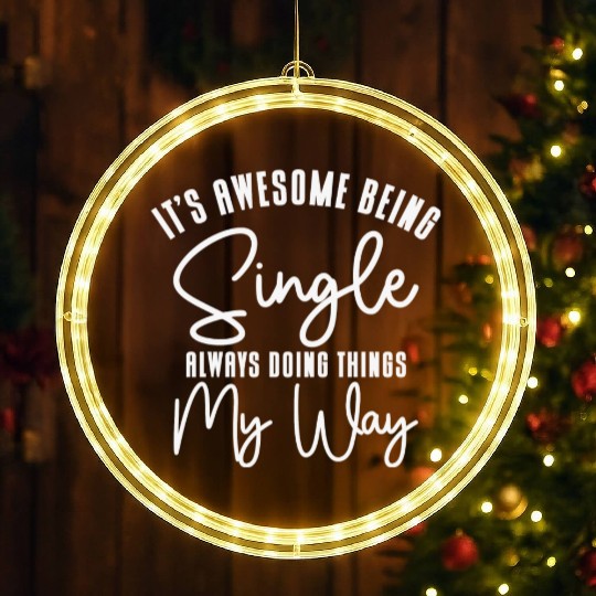 Awesome Single Independent Solo Single Quotes LED Christmas Window Lights