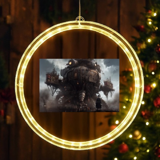 Dangerous Crab like Steampunk machine abstract LED Christmas Window Lights