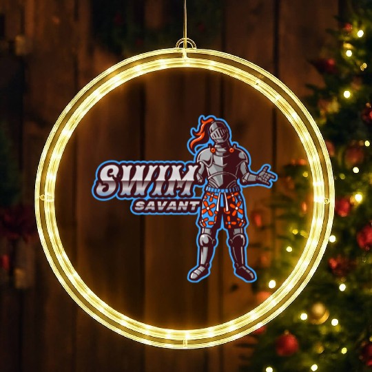 Swim Savant | Knight With Swim Trunks LED Christmas Window Lights