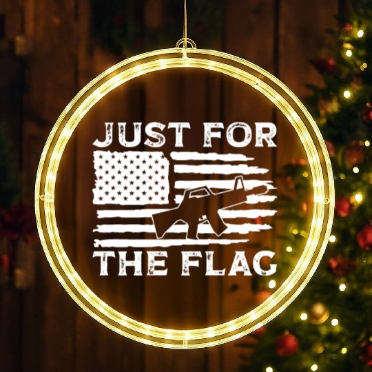 Soldier just for flag military army veteran LED Christmas Window Lights