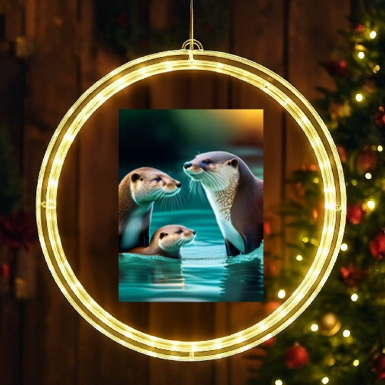 "Ducks in the Pond" LED Christmas Window Lights