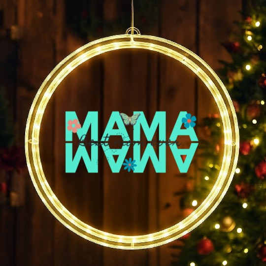 mama best mom ever LED Christmas Window Lights