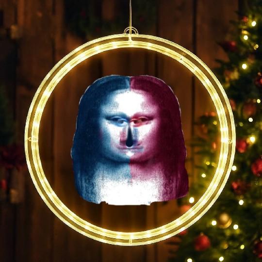 Monalisa Concept Leonardo Da Vinci LED Christmas Window Lights