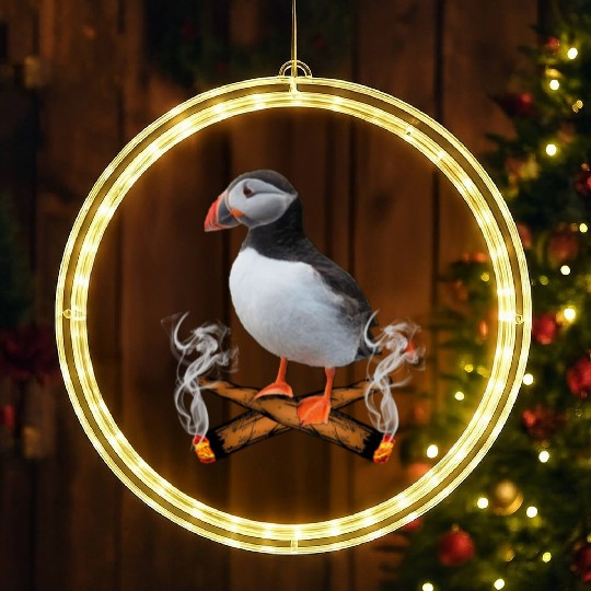 Puffin Blunts LED Christmas Window Lights