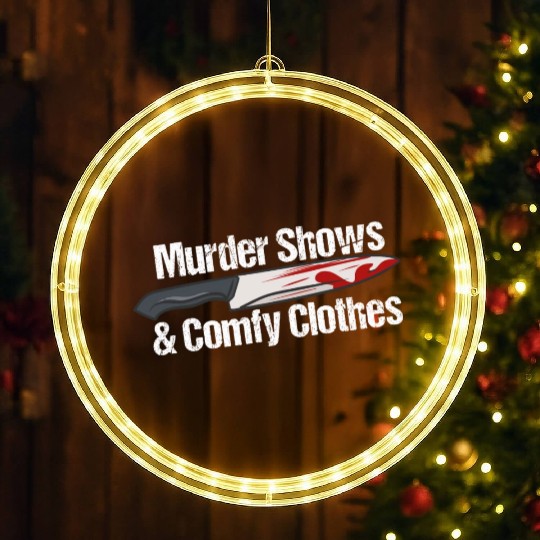 Murder Shows & Comfy Clothes LED Christmas Window Lights