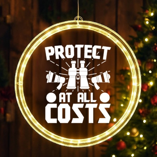 Lifeguard protect at all costs swimming pool guard LED Christmas Window Lights