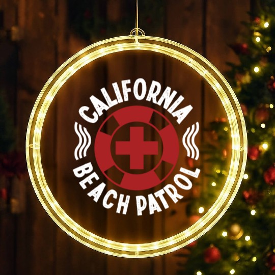 Lifeguard california beach patrol pool guard LED Christmas Window Lights