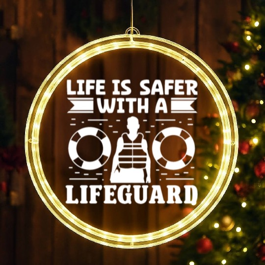 Life safer with lifeguard swimming pool guard LED Christmas Window Lights