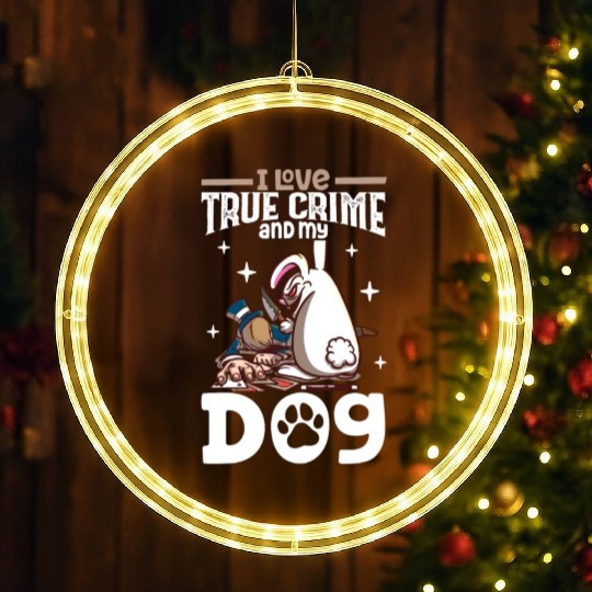 True Crime Murder Spy Crime Interest Gift Idea LED Christmas Window Lights