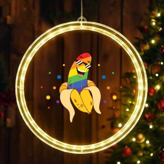Gay Rights Rainbow Pride Month LGBTQ Gay Pride LED Christmas Window Lights