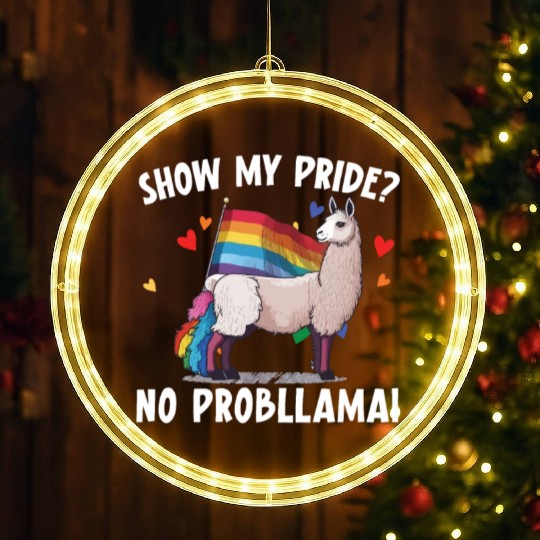 Gay Rights Rainbow Pride Month LGBTQ Gay Pride LED Christmas Window Lights