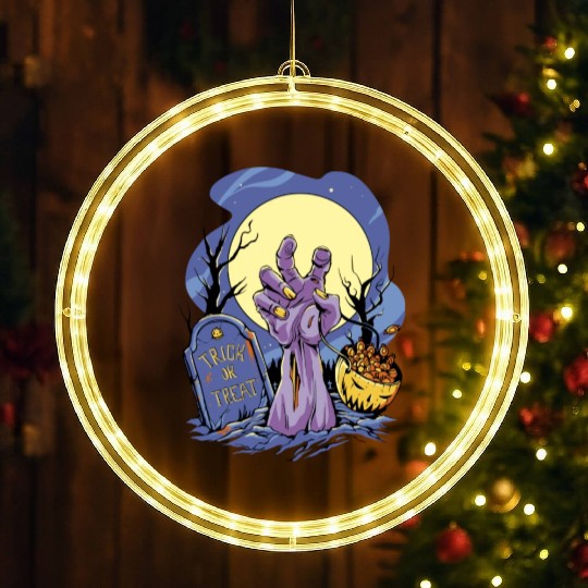 Halloween Zombie Candy Trick Or Treat LED Christmas Window Lights