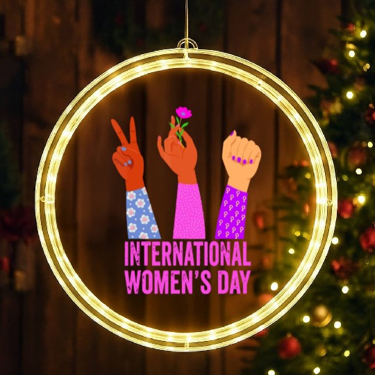 International Women's Day 2023 - Womens Embrace Eq LED Christmas Window Lights