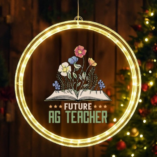 AG Teacher Future Farmer Agriculture Teacher LED Christmas Window Lights