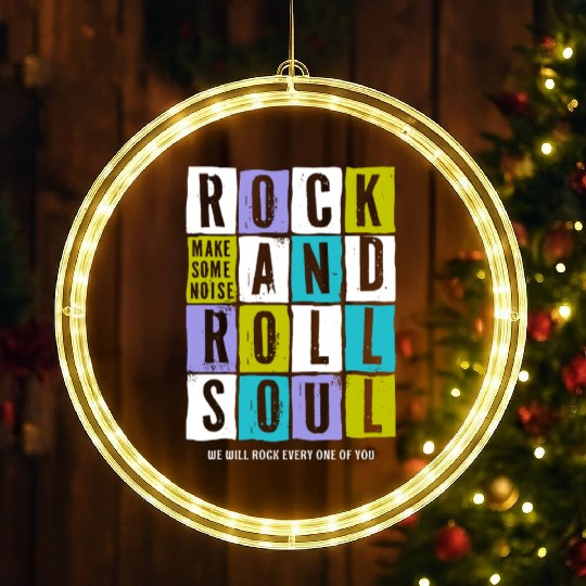 guitar player rock roll LED Christmas Window Lights