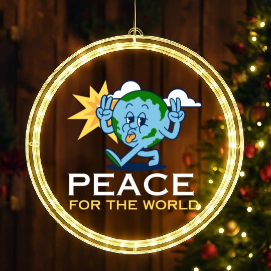 Spread Peace with our World-Embracing Design LED Christmas Window Lights