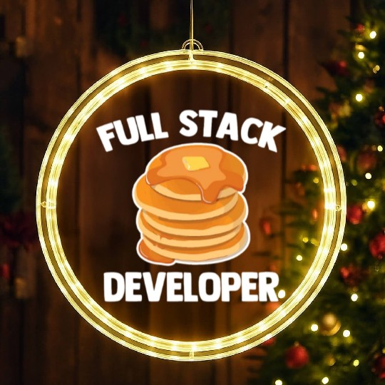 Full Stack Developer Funny Computer Science LED Christmas Window Lights