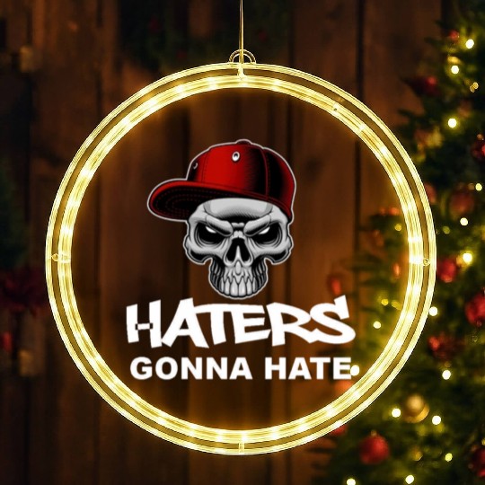 Haters Gonna Hate LED Christmas Window Lights
