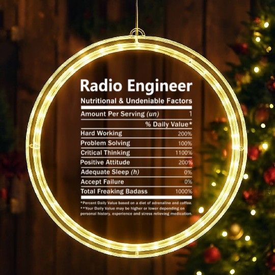 Radio Engineer LED Christmas Window Lights - Nutritional And Undeniabl