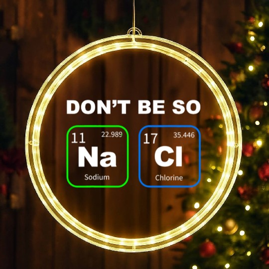 Funny Humorous Science Geek Nerd Chemist Teacher LED Christmas Window Lights
