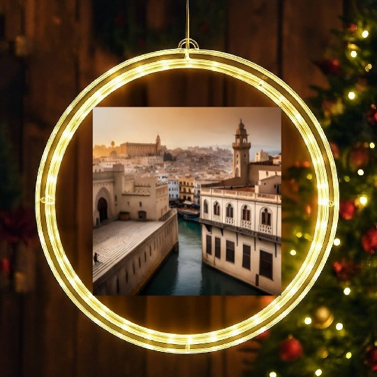 Fantasy pictures ,town Morocco ,city casablanca LED Christmas Window Lights