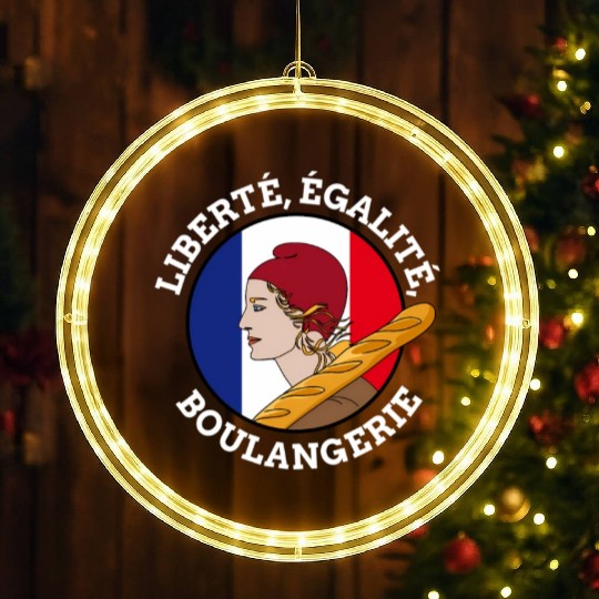 Bastille Day Marianne Of France French Revolution LED Christmas Window Lights